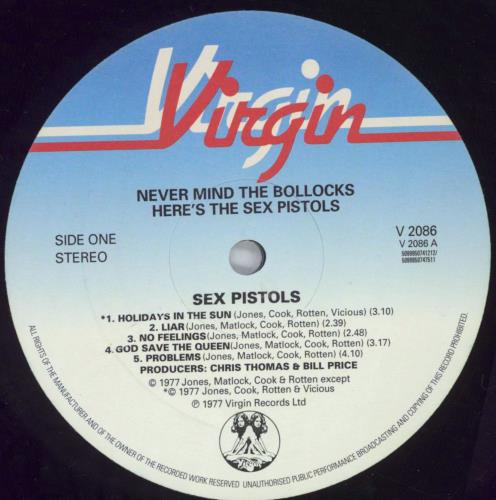 洋楽 SEX PISTOLS (UK Ltd 30th Anniversary) LP Sex Pistols Never Mind The Bollocks - 30th Anniversary UK